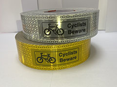 Orafol ECE 104 White Reflective Tape - CYCLISTS BEWARE